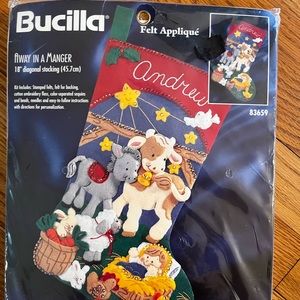 Felt Appliqué Kit - Away In a Manager Stocking